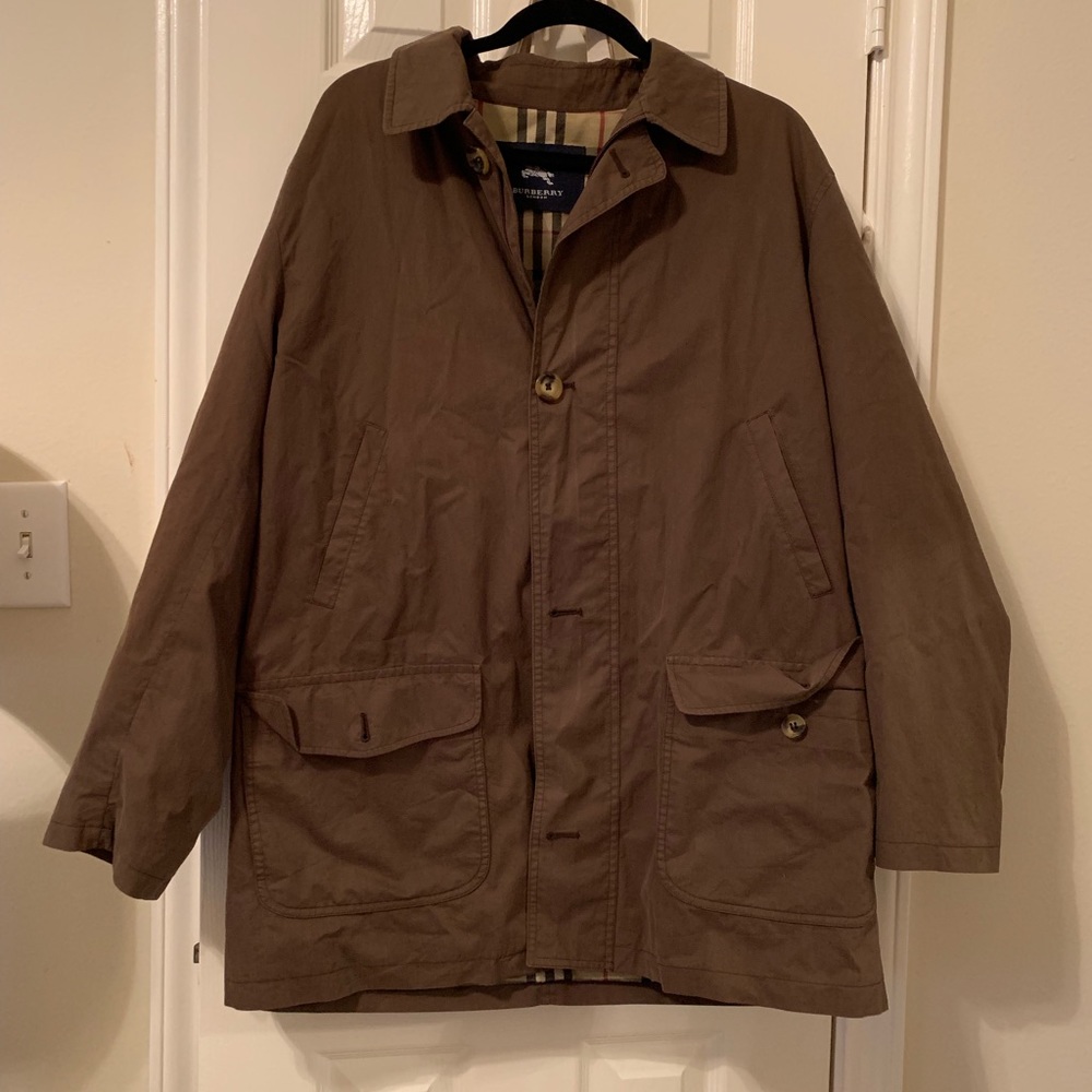 Men’s Brown Burberry Coat - Picture 1 of 5